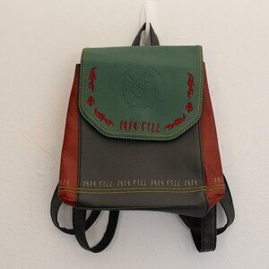 Danielle Nicole Backpack Multicolor Green Red Black Faux Leather Cosplay Bag